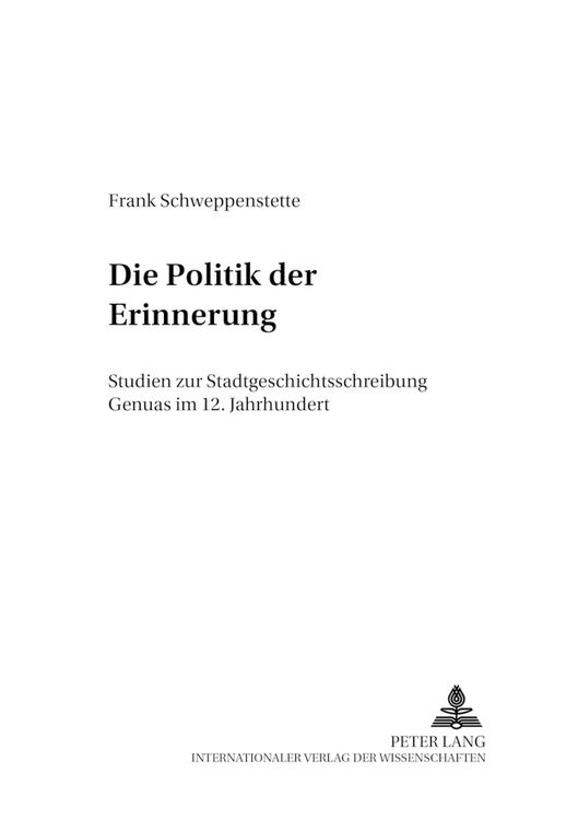 Produktbild: Die Politik der Erinnerung