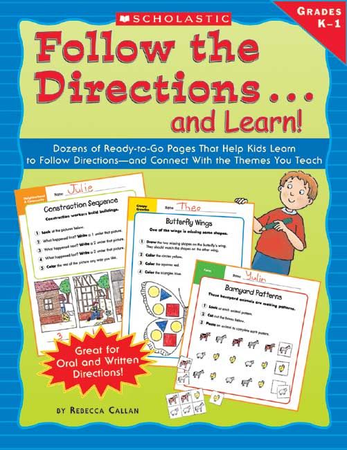 Produktbild: Follow the Directions...and Learn!: Grades K-1