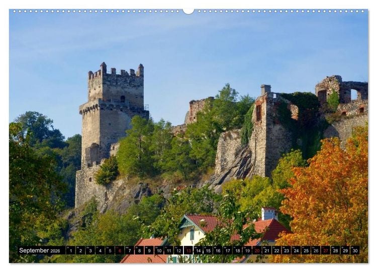 Produktbild: Die Wachau - An der Donau zwischen Melk und Krems (Wandkalender 2026 DIN A2 quer), CALVENDO Monatskalender