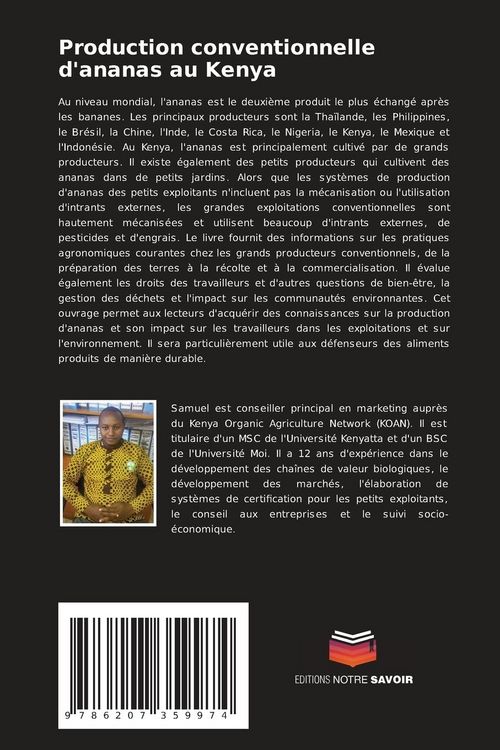 Produktbild: Production conventionnelle d'ananas au Kenya