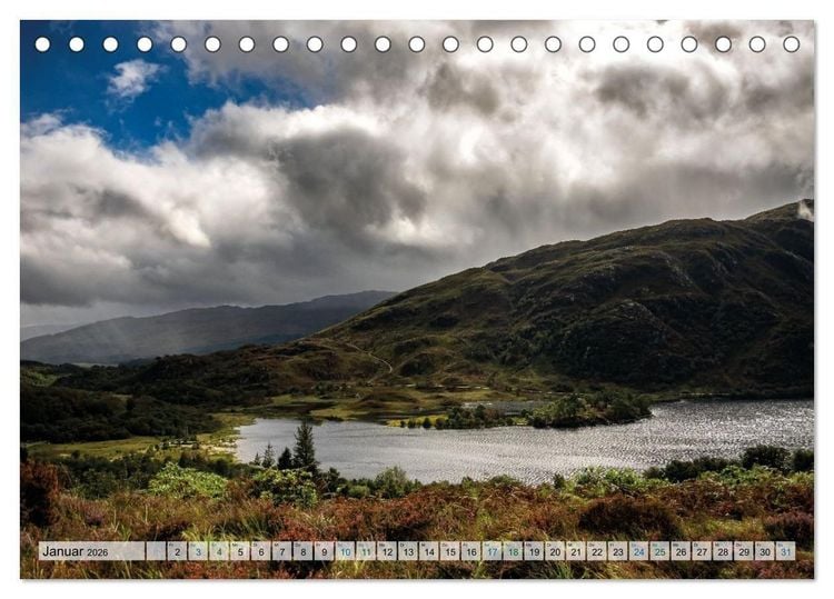 Produktbild: Mein Schottland - Landschaften (Tischkalender 2026 DIN A5 quer), CALVENDO Monatskalender