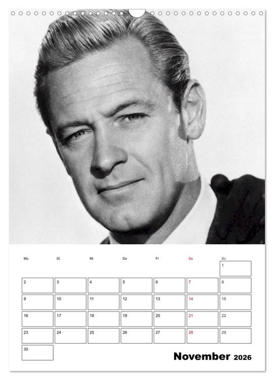 Produktbild: Leinwandhelden. Unvergessene Filmstars (Wandkalender 2026 DIN A3 hoch), CALVENDO Monatskalender