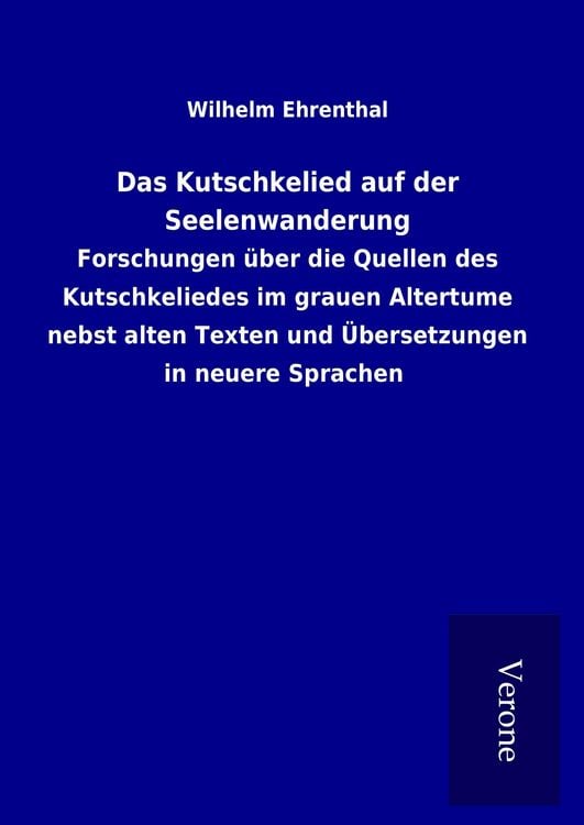 Produktbild: Das Kutschkelied auf der Seelenwanderung