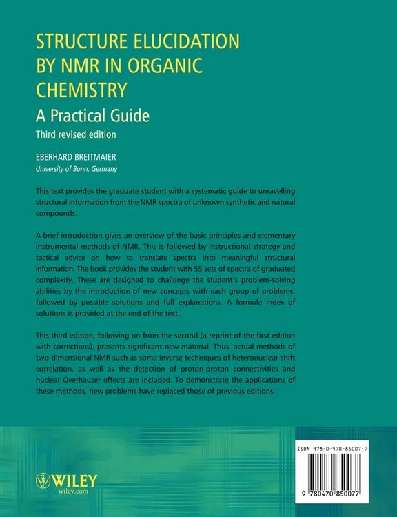 Produktbild: Structure Elucidation by NMR in Organic Chemistry