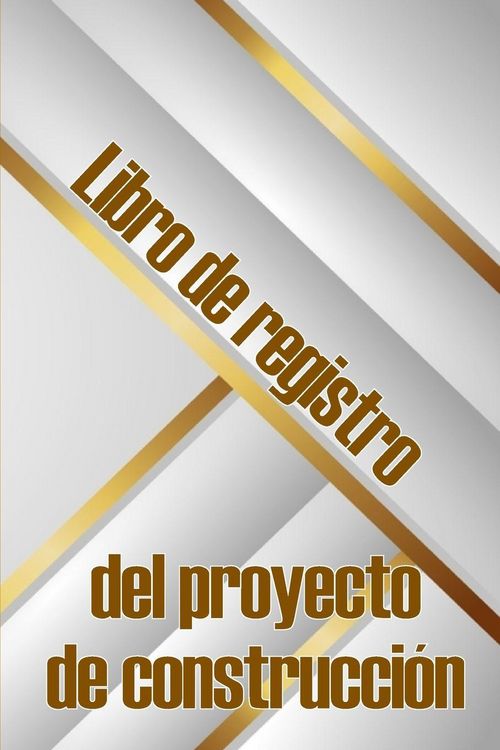 Produktbild: Libro de registro del proyecto de construcci&oacute;n