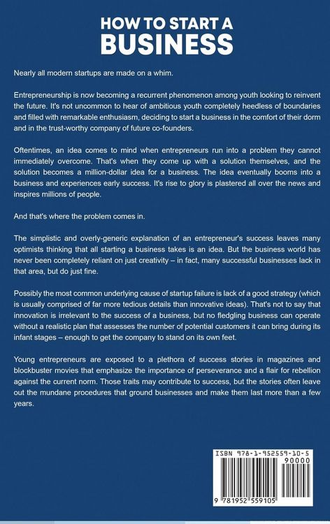 Produktbild: How to Start a Business