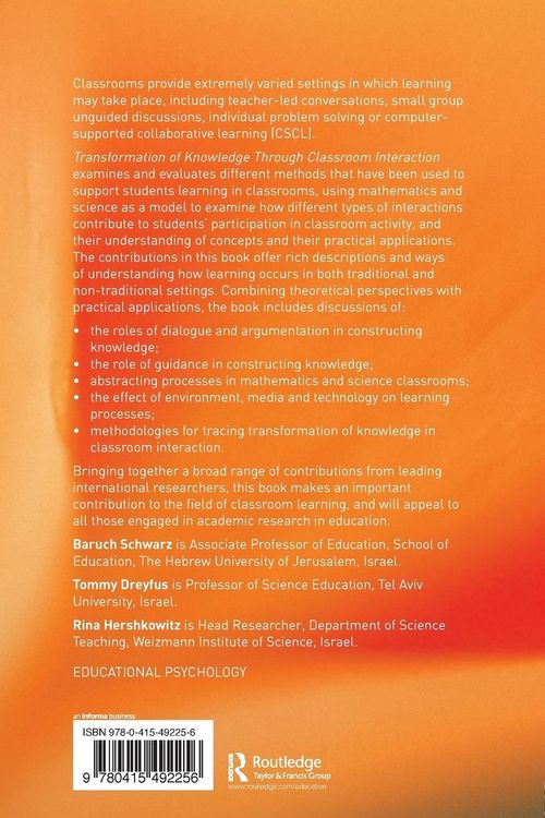 Produktbild: Transformation of Knowledge through Classroom Interaction