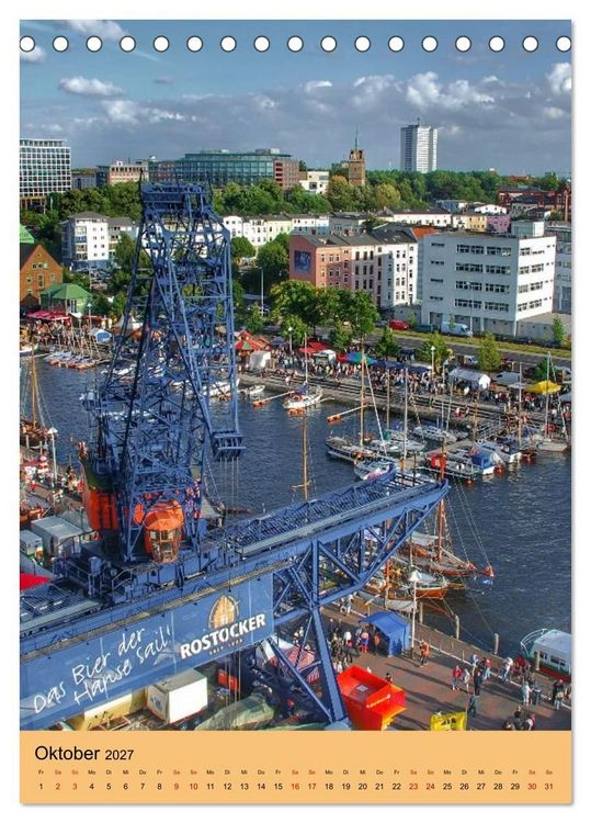 Produktbild: SAIL Rostock-Warnem&uuml;nde. Du bist so sch&ouml;n (Tischkalender 2027 DIN A5 hoch), CALVENDO Monatskalender
