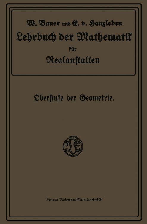 Produktbild: Lehrbuch der Mathematik f&uuml;r Realanstalten