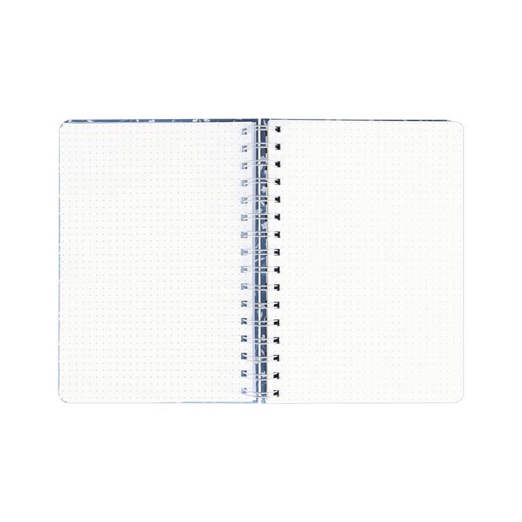 Produktbild: Idena Notizbuch Floral Spiralbindung 78 Blatt 120g/m&sup2; gepunktet