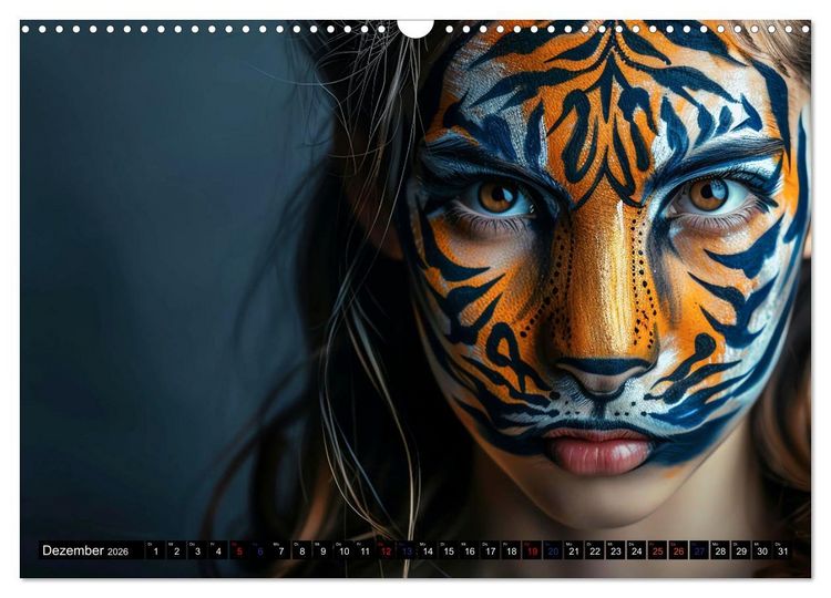 Produktbild: Faszination Bodypainting (Wandkalender 2026 DIN A3 quer), CALVENDO Monatskalender