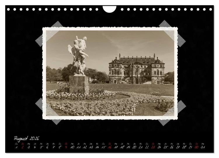 Produktbild: Dresden - Ein Kalender mit Fotografien wie aus einem alten Fotoalbum (Wandkalender 2026 DIN A4 quer), CALVENDO Monatskalender