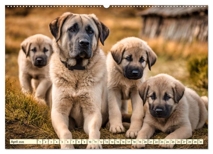 Produktbild: Kangal - der starke Herdenschutzhund (Wandkalender 2026 DIN A2 quer), CALVENDO Monatskalender