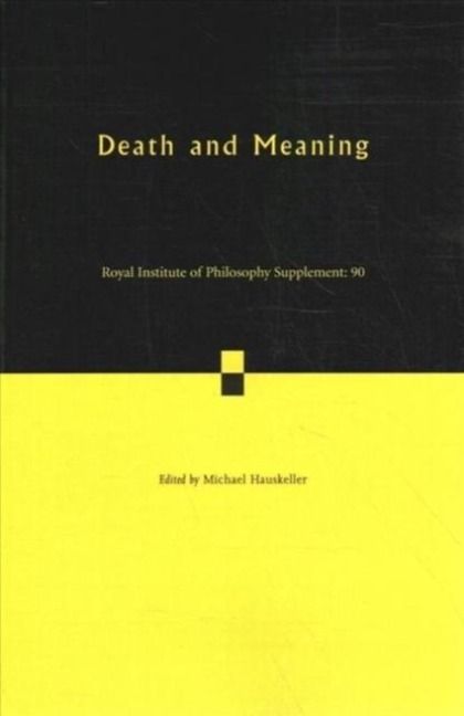 Produktbild: Death and Meaning: Volume 90