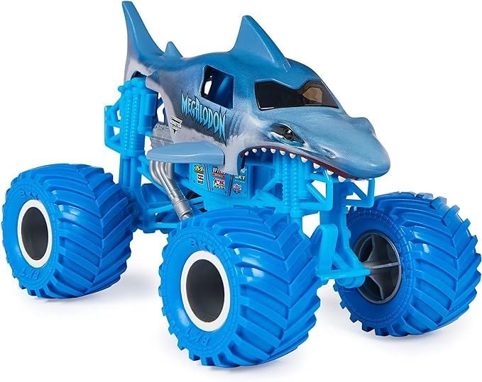Produktbild: Monster Jam, offizieller Megalodon Monster Truck, Druckguss-Fahrzeug zum Sammeln im Ma&szlig;stab 1:24, Spielzeug f&uuml;r Kinder ab 3 Jahren