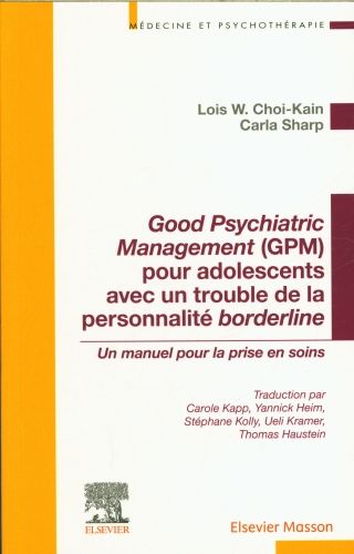 Produktbild: Good psychiatric management (GPM) pour adolescents avec un trouble de