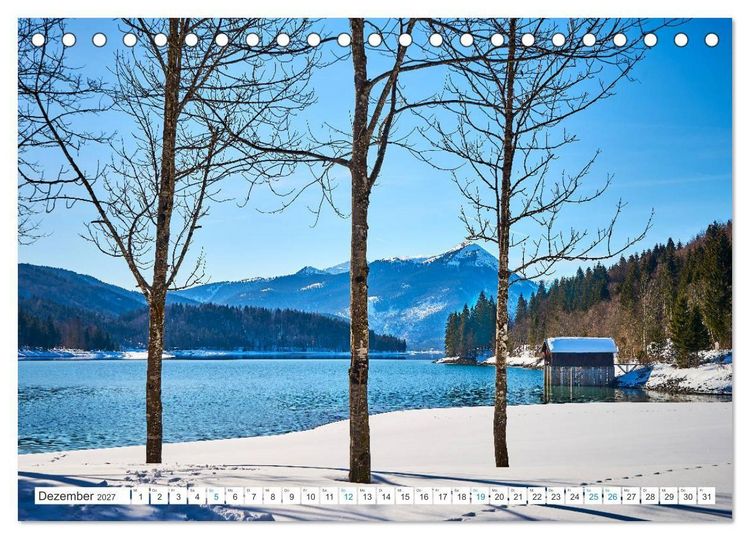 Produktbild: Am Wasser entlang in den Alpen (Tischkalender 2027 DIN A5 quer), CALVENDO Monatskalender