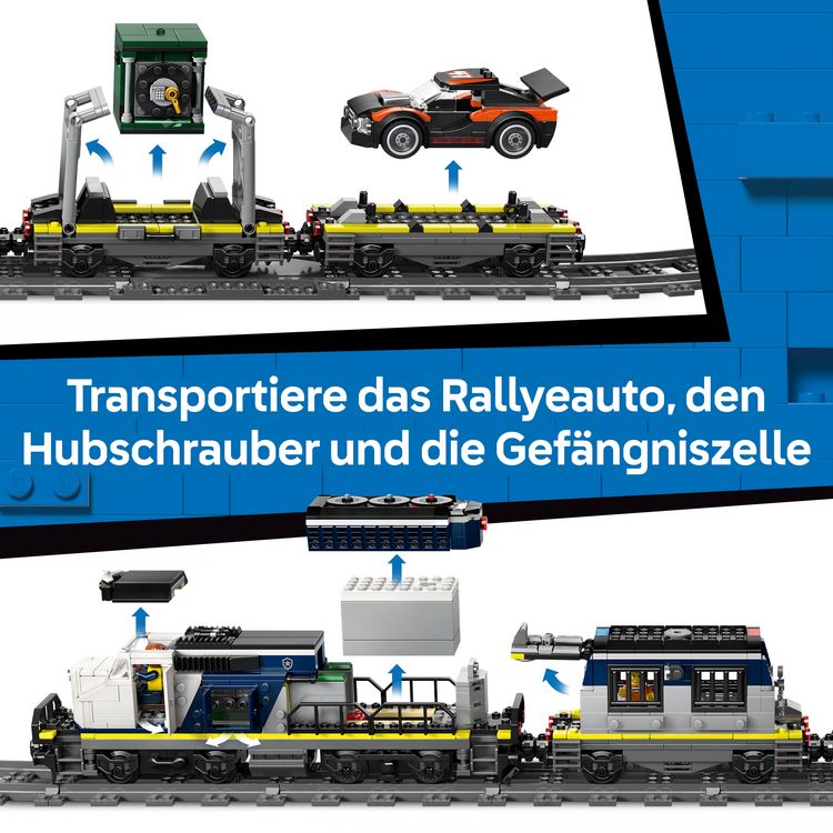 Produktbild: LEGO City 60508 &Uuml;berfall auf den Polizeizug, Spielzeug Hubschrauber