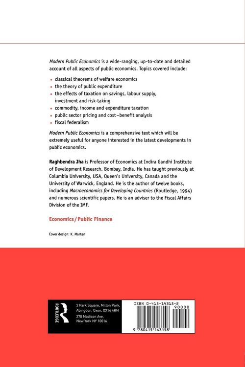 Produktbild: Modern Public Economics