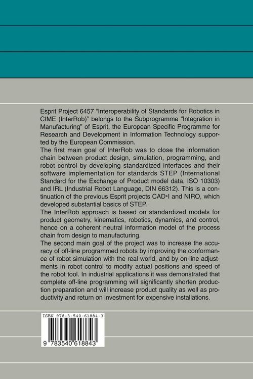 Produktbild: Interoperability of Standards for Robotics in CIME