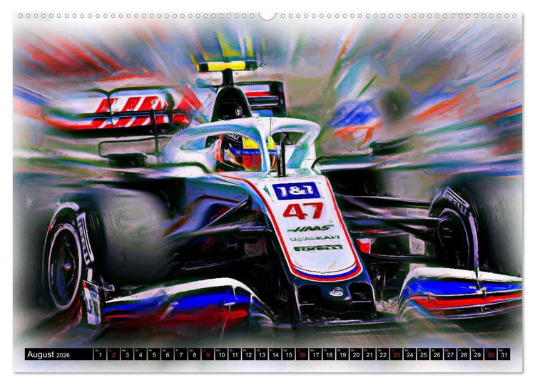 Produktbild: Deutsche in der Formel 1 (hochwertiger Premium Wandkalender 2026 DIN A2 quer), Kunstdruck in Hochglanz
