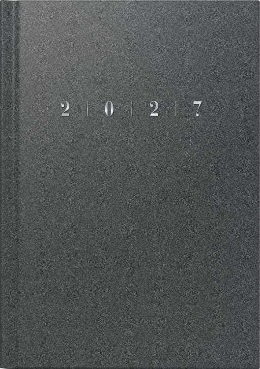 Produktbild: rido/id&eacute; 7023013807 Buchkalender Mod. studioplan int. 2027 168&times;240 mm, Kunststoff, grau
