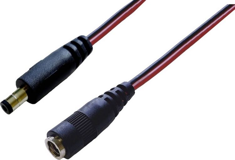 Produktbild: BKL Electronic 075906-4000 DC-Steckverbinder DC-Hohlstecker - DC-Kupplung 5.5 mm 2.1 mm 5.5 mm 2.1 mm 4 m 1 St. Single