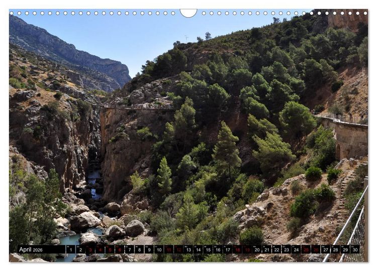 Produktbild: El Caminito del Rey (Wandkalender 2026 DIN A3 quer), CALVENDO Monatskalender