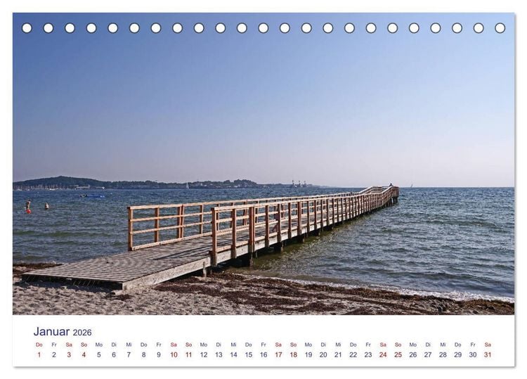 Produktbild: Radtouren ab Eckernf&ouml;rde (Tischkalender 2026 DIN A5 quer), CALVENDO Monatskalender