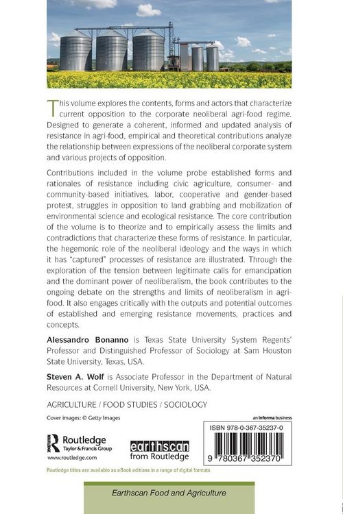 Produktbild: Resistance to the Neoliberal Agri-Food Regime