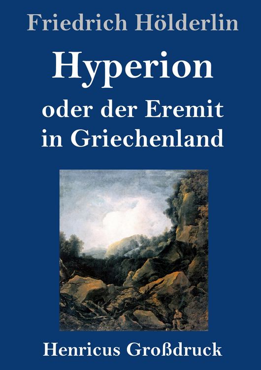 Produktbild: Hyperion oder der Eremit in Griechenland (Gro&szlig;druck)