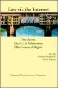 Produktbild: Law Via the Internet. Free Access, Quality of Information, Effectiveness of Rights