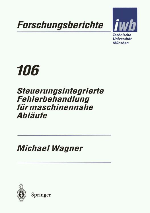 Produktbild: Steuerungsintegrierte Fehlerbehandlung f&uuml;r maschinennahe Abl&auml;ufe
