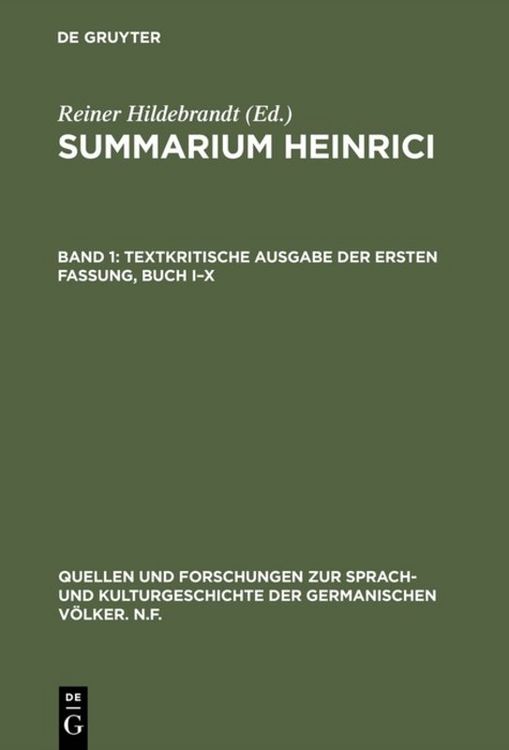 Produktbild: Textkritische Ausgabe der ersten Fassung, Buch I&ndash;X