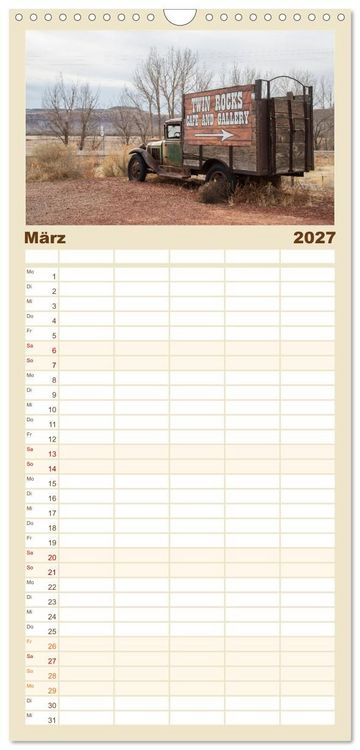 Produktbild: Familienplaner 2027 - Wo der Wind Wohnt, Amerikas Lost Places mit 5 Spalten (Wandkalender, 21 x 45 cm) CALVENDO