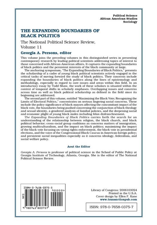 Produktbild: The Expanding Boundaries of Black Politics