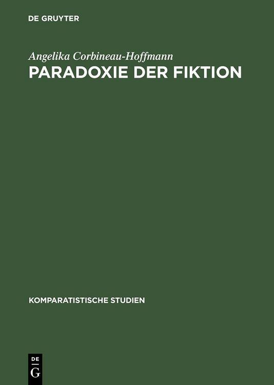 Produktbild: Paradoxie der Fiktion