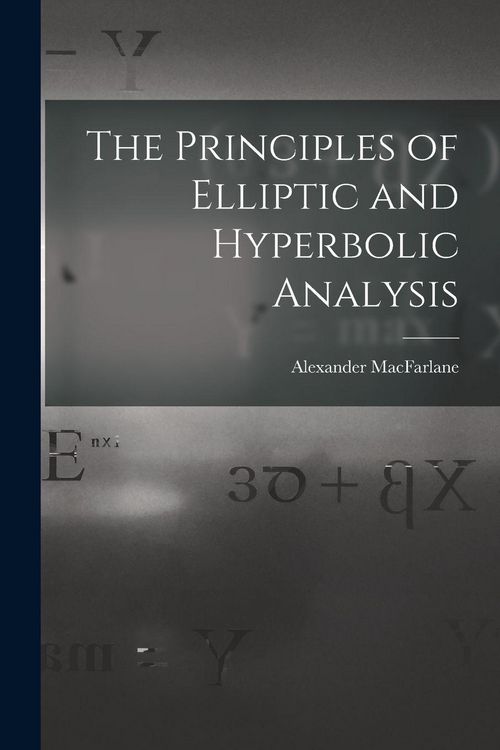 Produktbild: The Principles of Elliptic and Hyperbolic Analysis