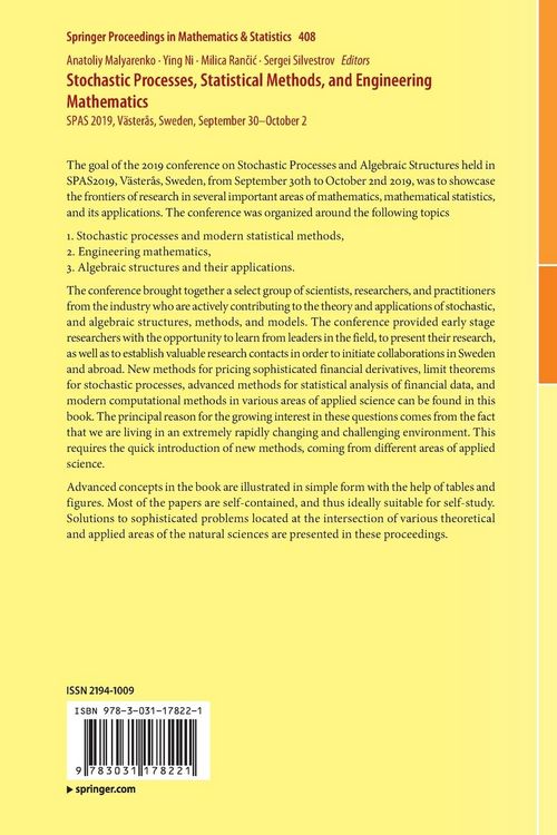 Produktbild: Stochastic Processes, Statistical Methods, and Engineering Mathematics