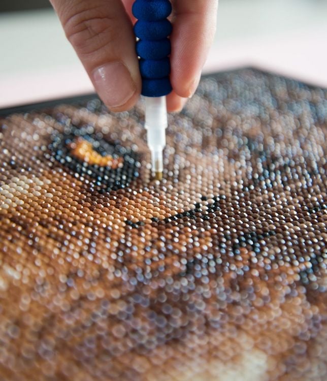 Produktbild: DIAMOND DOTZ - Diamond Painting Wolf Liebe