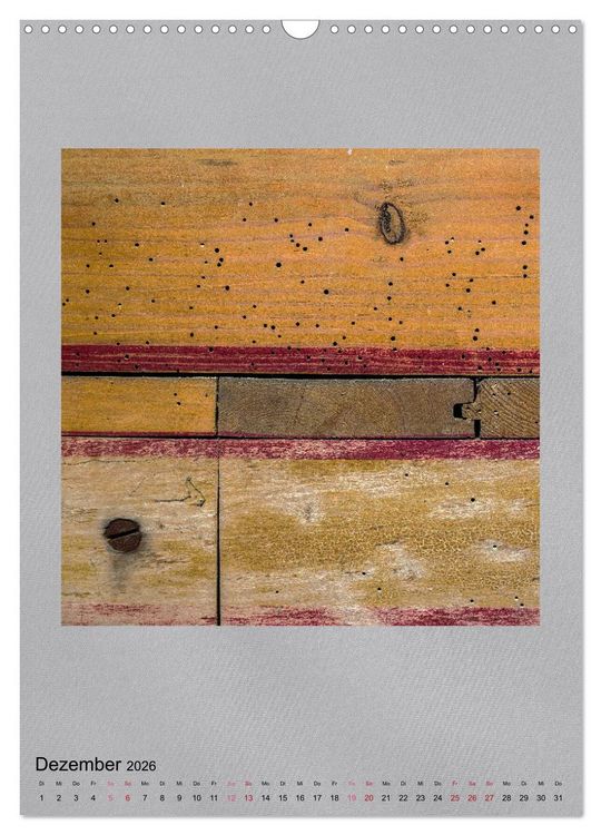 Produktbild: Holz in alten Verbindungen (Wandkalender 2026 DIN A3 hoch), CALVENDO Monatskalender