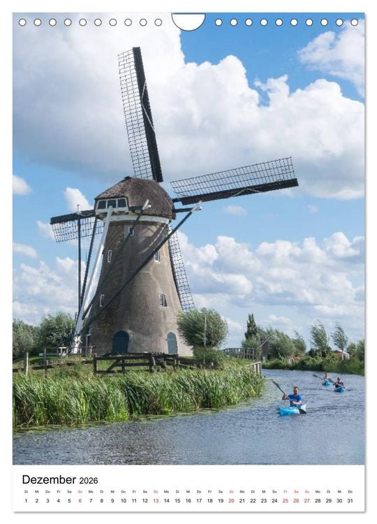 Produktbild: Die Windm&uuml;hle - Eindr&uuml;cke und Momente (Wandkalender 2026 DIN A4 hoch), CALVENDO Monatskalender