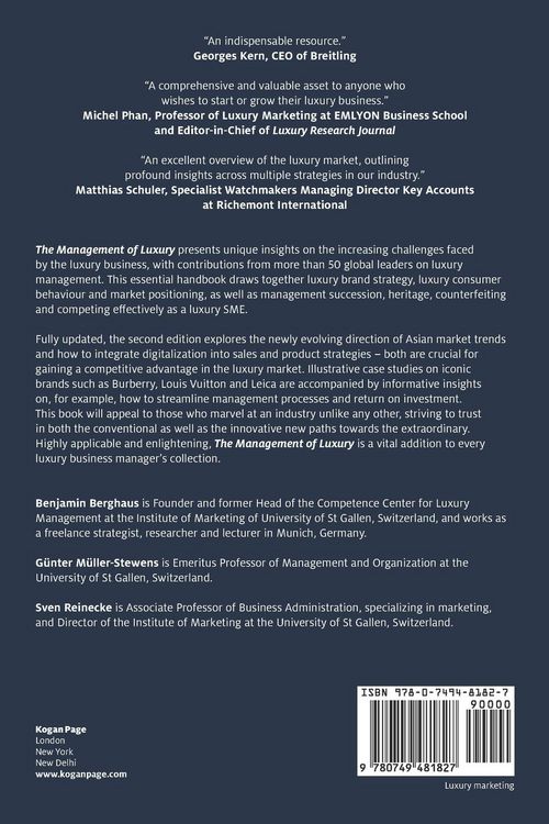 Produktbild: The Management of Luxury