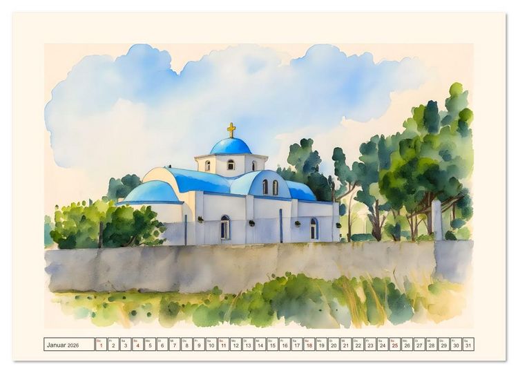 Produktbild: Dodekanes-Insel Kos (Wandkalender 2026 DIN A4 quer), CALVENDO Monatskalender