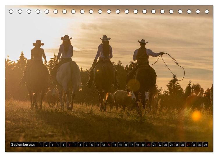 Produktbild: Bayerisches Western Gef&uuml;hl (Tischkalender 2026 DIN A5 quer), CALVENDO Monatskalender