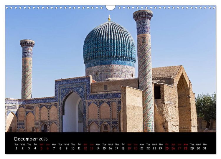 Produktbild: Uzbekistan Land of 1001 nights (Wall Calendar 2026 DIN A3 landscape), CALVENDO 12 Month Wall Calendar