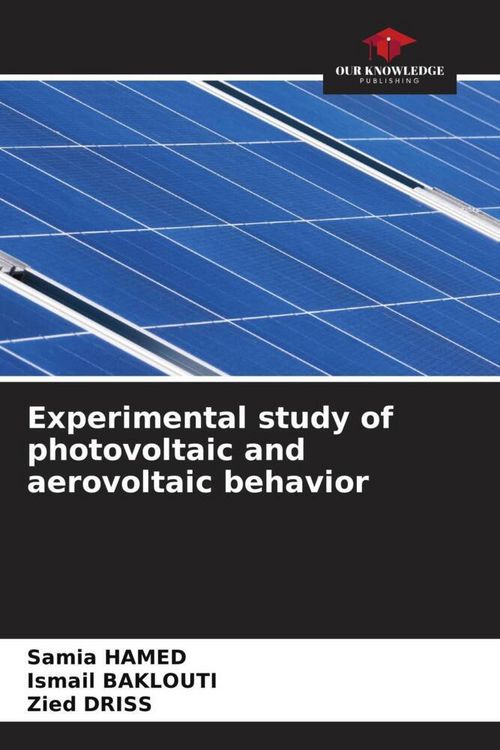Produktbild: Experimental study of photovoltaic and aerovoltaic behavior