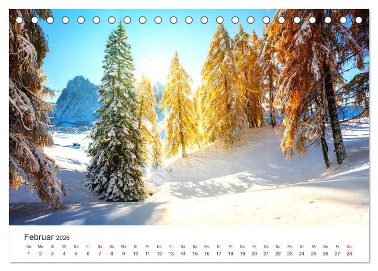 Produktbild: Seiser Alm - Im Herzen der Dolomiten. (Tischkalender 2026 DIN A5 quer), CALVENDO Monatskalender