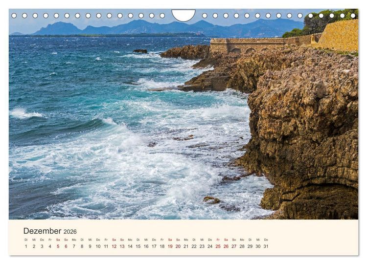 Produktbild: Wundersch&ouml;ne C&ocirc;te d'Azur (Wandkalender 2026 DIN A4 quer), CALVENDO Monatskalender
