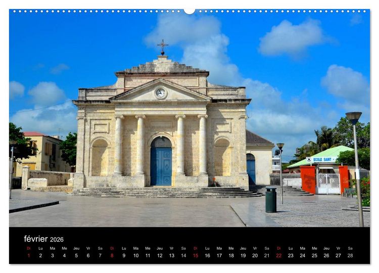 Produktbild: Paysages de Guadeloupe (Calendrier mural 2026 DIN A2 vertical) calendrier de bureau